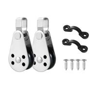 Kayak Canoe Ancoraggio Kit Carrello In Acciaio Inox Puleggia Block Con Pad Eye E Viti Per Kayak Canoe Barche Ancore In Acciaio Inox Puleggia Block Con Pad Eye E Viti