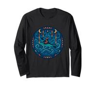 Kayak Cross Moon Star Circle Maglia a Manica