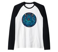 Kayak Cross Moon Star Circle Maglia con Maniche Raglan