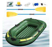 Kayak di pesca gonfiabile | Barca gonfiabile in canoa leggera per lago, rafting, corsa | Porta di pesca portatile con pompa, treni inclusi, barca pratica per sport acquatici