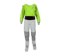 Kayak Dry Suit Per Gli Uomini Muta stagna imbottita impermeabile e traspirante da donna, con manicotto in lattice for kayak, pesca surf(Green,XLS)