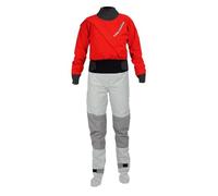 Kayak Dry Suit Per Gli Uomini Muta stagna impermeabile a 3 strati for kayak da uomo, monopezzo, con guarnizione in lattice for galleggiamento alla deriva(Red,XLS)