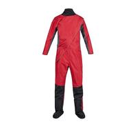 Kayak Dry Suit Per Gli Uomini Muta stagna in lattice sportiva a 3 strati impermeabile e traspirante for immersioni subacquee rafting da uomo(Red,M)