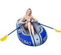 Kayak gonfiabile, barca gonfiabile, con pagaie e pompa d'aria, for sport acquatici da viaggio con pesca alla deriva all'aperto (Size : 188CM*114cm)