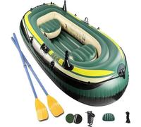 Kayak Gonfiabile for 3 Persone, Kayak Gonfiabile con Zattera a Pagaia con Pompa Gonfiabile, 1 Barca da Pesca Portatile 230 * 130 * 35 cm