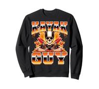 Kayak Guy Kayak Kayaker Paddling Anni '90 Bootleg Style Felpa