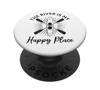 Kayak Lover - Il fiume è il mio posto felice PopSockets PopGrip Adesivo