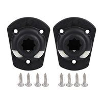 Kayak Mount Base Replacement 2 - Pack | Secure Fishing Rod Holder Mounting System | Strong Plastic Kayak Accessories/Fishing Gear | Includes M6 Stainless Steel Screws
