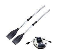 Kayak Paddle 2pcs 126 cm in Alluminio in Alluminio Staccabile delegabile Paddle Portatile Paddle Addensato Kayak Leggero Paddles 2 Pacchetto per Barca Gonfiabile Remo, pagaie