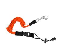 Kayak Paddle Leash 140cm TPU Paddle Safety Coiled Cord With Copper Buckle