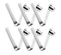 Kayak Paddle Spring Snap Clips, Clip a Molla per Kayak, 6 mm Morsetti a Molla per Kayak, Clip a Scatto per Palo da Tenda, Lega d'Acciaio Asta Tenda Pulsante Clip a Molla per Campeggio Paddle, 6 Pezzi