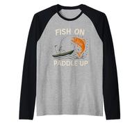 Kayak Pesca Vita Angler Orgoglio Pesce su avventura all'aperto Maglia con Maniche Raglan