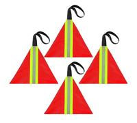 Kayak Red Flag, Safety Boating Reflective Flag, Waterproof Weatherproof Design, 11.81x9.84 Inches, Ideal for Towing, Truck, Canoes, Bike, Boat, Trailer, Hauling Supplies Kit