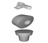 Kayak Rudder Mount for Old Town Sportsman 106 - TRUCOURSE System Compatible