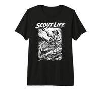 Kayak Scout - Scout Life Retro Scouting Illustration Maglietta Premium