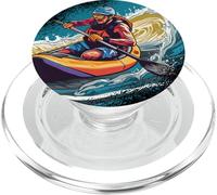 KAYAKER CANOA RAFTING-PAGAIA White-water-Rafting Kayak PopSockets PopGrip per MagSafe