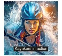 Kayakers in action (Wall Calendar 2026 12" x 24" / 30 x 60 cm (open)) CALVENDO 12 Month Wall Calendar