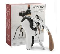 KAYCROWN Cavatappi per bottiglie di vino in acciaio inossidabile, cavatappi a leva verticale con design con taglierina integrata, cavatappi manuale manuale con pompa a leva ergonomica