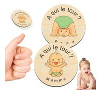 KAYEF 1 pezzo Idee regalo per i genitori, regali divertenti per le future mamme, regali di legno per bambini, nuova mamma/madre incinta/futuro papà/regali per la nascita di un bambino (modello B)