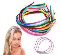 KAYEF 24 pezzi passata capelli, cerchietto, cerchietto fascia donna 5 mm, elastici per capelli per ragazze e donne, accessori per capelli, adatti per lavare il viso truccarsi, ecc.