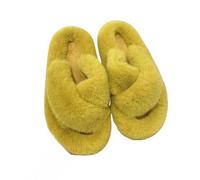 KaYef Pelliccia Inverno Home Pantofole Donne Pelliccia Slides Peluche Donne Scarpe Mules Fluffy Casa Pantofole Fuzzy