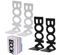 KAYEF Set di supporti per libri, supporto da scrivania, Ideale per biblioteche domestiche, scaffali per libri, libri per videogiochi, supporto per libri di design (4 pz.)