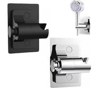 KAYEF supporto doccino a muro, 2 pezzi supporto per doccetta, supporto universale per doccia, supporto per soffione doccia girevole a 180 gradi no-punch per bagno