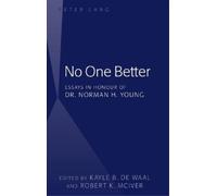 Kayle B. de Waal No One Better (Copertina rigida)