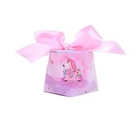 KAYLRE 24 PCS Scatola Regalo con Coperchio, Scatole Regalo per Regali di Nozze, Regalo di Compleanno, Pieghevoli, Confezione di Natale, Cioccolatini Piccola confezione regalo di carta unicorno