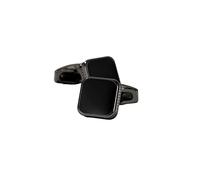 KAYLRE Gemelli da Uomo Classici in Argento Camicie da Uomo per Feste Nuziali in Conferenza-Nero