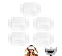 KAYLRE Maschere Monouso per Visore VR 50 Pezzi, Coperture Igieniche in Tessuto Non Tessuto con Elastici Laterali, Protezione Viso 20,5 x 12 cm per Dispositivi VR