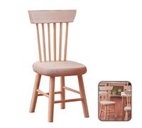 KAYLRE Mobili per casa delle bambole Scala 1:12 Mobili in legno Mobili in miniatura Set Casa delle bambole Accessori Mobili Modello-Sedia