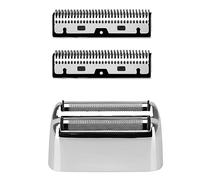 Kaynway - Set di frese per rasoio Babyliss, lama professionale per rasoio BaBylissPRO Barberology in metallo doppia lamina per rasoio FXFS2, 2 lame, 1 copertura per taglierina (argento)