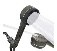 KAYOJU Soffione doccia ad alta pressione, controllo con una sola mano, 4 modalità, soffione portatile con filtro per acqua dura, lavaggio elettrico integrato per pulizia animali domestici/bagno, con