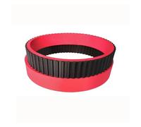 KAYOUDE Cinghia dentata in PU resistente al calore di tipo H con estremità aperta, cinghia in gomma rossa for macchina imballatrice sigillo riempimento verticale VFFS 1pz(885H,30mm)
