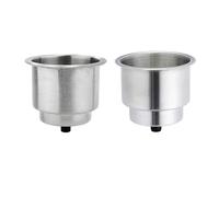 KAYPBWQMG 1 pz. Portaborraccia for Barca, Camper, in Acciaio Inossidabile 316, antiruggine, lucidato su Tutta la Superficie, for portabicchieri for Yacht e Barche.(Polised all)