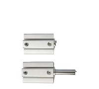KAYPBWQMG 1PCS SDA63/80/100mm Foro Compatto Sottile Cilindro Ad Aria 5-100mm A Doppia Azione Cilindro Pneumatico in Alluminio(Stroke 40mm,BORE 63mm)