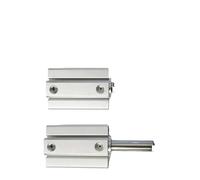 KAYPBWQMG 1PCS SDA63/80/100mm Foro Compatto Sottile Cilindro Ad Aria 5-100mm A Doppia Azione Cilindro Pneumatico in Alluminio(Stroke 100mm,BORE 63mm)