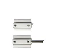 KAYPBWQMG 1PCS SDA63/80/100mm Foro Compatto Sottile Cilindro Ad Aria 5-100mm A Doppia Azione Cilindro Pneumatico in Alluminio(Stroke 35mm,BORE 80mm)