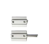 KAYPBWQMG 1PCS SDA63/80/100mm Foro Compatto Sottile Cilindro Ad Aria 5-100mm A Doppia Azione Cilindro Pneumatico in Alluminio(Stroke 30mm,BORE 100mm)