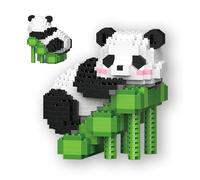 KAYSENSUK Panda Micro Costruzioni, Panda - Mini Mattoncini da Costruzione, Panda Micromattoncini da Costruzione, Adatto a Bambini Adulti, Riutilizzabili, Idea Regalo Micromattoncini Bauspielzeugsets