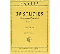 Kayser - 36 Studies (Elementary and Progressive) Opus 20 For Viola