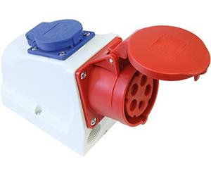 Kayser 4000873892 - Cee 16 400v outlet 6h ip44 combi 5 modi precablati