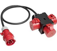 Kayser 4000873913 - Adattatore cee ip44 h07rn-f5g1,5mm2 ingresso l.1,5m / uscita 1xcee / 3xkuppl
