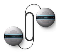 Kaysuda Altoparlante Bluetooth per conferenze SP300KIT, 16 partecipanti, 18 ore di chiamata, risposta vocale a 360°, 2x6 microfoni AI con eliminazione dell'eco e del rumore