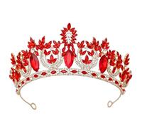 KAYTMSDI Diademi e corone di cristallo regina per donne ragazze festa compleanno abito da sposa corona gioielli accessori oro EN8