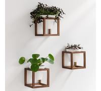 Kazai Fioriere da Parete Lille Fioriere Sospese con Cornici in Legno Massello