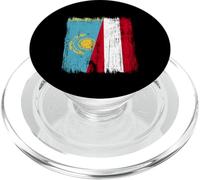 Kazakistan Austria Mezza bandiera Kazako Patrimonio austriaco PopSockets PopGrip per MagSafe