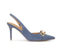 Kazar - Blu denim tessuto slingback pumps.Questo prodotto veste piccolo. - - Shoes - Donna - Blu - 37 EU