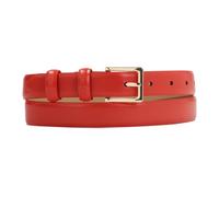 Kazar - Cintura in pelle rossa stretta - - Accessories - Donna - Rosso - 100 CM